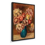 Quadro Canvas Renoir Flores No Vaso
