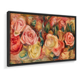 Quadro Canvas Renoir Rosas Flores Floral