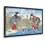 Quadro Canvas Utagawa Kuniyoshi Mulheres Jápão 165x115
