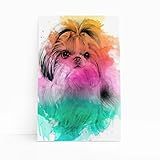 Quadro Cao Cachorro Shih