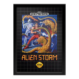 Quadro Capa Alien Storm Sega Genesis
