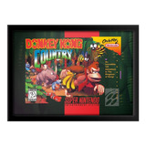 Quadro Capa Donkey Kong Country Super Nintendo A3 33x45cm