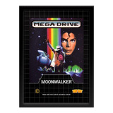 Quadro Capa Moonwalker Michael Jackson Sega Mega Drive A3