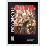 Quadro Capa Resident Evil Sony Playstation Retro A3 33x45cm