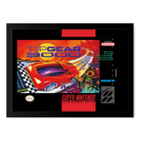 Quadro Capa Top Gear 3000 Super Nintendo Snes A3 33x45cm