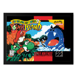 Quadro Capa Yoshi Island Retro Snes Super Nintendo A3 33x45
