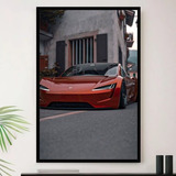 Quadro Carro Tesla Eletrico