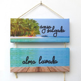 Quadro Casa Na Praia Sol Mar Lindo Para Varanda sacada