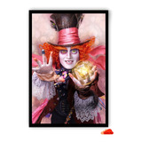 Quadro Chapeleiro Maluco 2 Com Moldura E Acetato A3 42x30cm