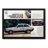 Quadro Chevette Sr 1981 Matéria Antiga Original De Revista