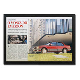 Quadro Chevrolet Monza 500 Ef Matéria Original Revista 01