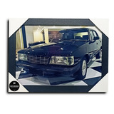 Quadro Chevrolet Opala Diplomata Gm C Moldura E Vidro A4