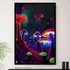 Quadro Cogumelo Alucinado Alucinação Decorativo A4 23x33cm