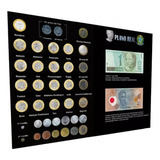 Quadro Colecao Moedas Comemorativas