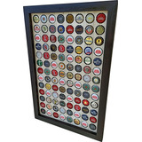 Quadro Coleção Tampinhas De Cerveja 104