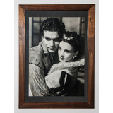 Quadro Com Foto Antiga De Artistas De Hollywood