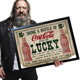 Quadro Com Moldura Coca