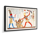 Quadro Com Moldura Egito Arte Egípcia 75x60