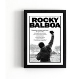 Quadro Com Moldura Rocky Balboa