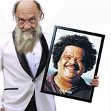 Quadro Com Moldura Tim Maia 14 Tamanho A3 42x30cm Lindo