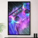 Quadro Controle Joystick Pro Player Decorativo A4 23x33cm