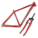Quadro De Alumínio Mtb Totem Xtl 29 X 18 Vermelho Garfo