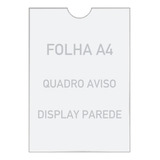 Quadro De Aviso A4 Display De