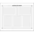 Quadro De Aviso E Gestão Com 5 Displays A4 Acrílico 1 Branco