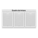 Quadro De Aviso Gestão À Vista C 3 Displays Acrílicos P A4