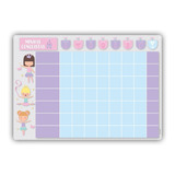 Quadro De Comportamento Infantil Bailarinas Stixx 
