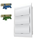 QUADRO DE DISTRIBUIÇÃO PARA 36 DISJUNTORES DIN EMBUTIR COM 2 BORNEIRAS 12 POLOS 1 VERDE 1 AZUL ENERBRAS