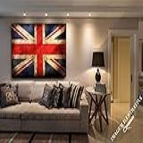 Quadro De Sala Bandeira Inglaterra Vintage