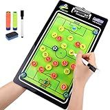 Quadro De Treinamento De Futebol- Prancheta Magnética Unissex- Futebol De Prancheta- Prancheta Magnética Futebol- Prancheta Tática Magnética Profissional Caneta E Imas E 35cm - 20 Cm