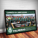 Quadro Decora Pôster Alvi Verd Tri Campeão Libertadores 2021