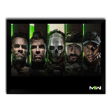 Quadro Decorat Call Of Duty Modern Warfare Ii Moldu Vidro A3