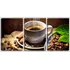 Quadro Decorativo 55x110 Café Quente E Grãos No Pires