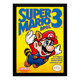Quadro Decorativo A3 33x45 Super Mario Bros 3 Nintendinho