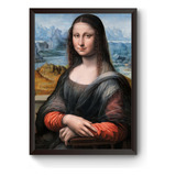 Quadro Decorativo A3 Leonardo Da Vinci Mona Lisa Prado