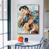Quadro Decorativo Abstrato Elvis