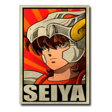 Quadro Decorativo Anime Saint Seiya Cavaleiros Do Zodíaco