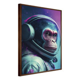 Quadro Decorativo Astronauta Macaco