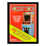 Quadro Decorativo Atari 2600 Capa Donkey Kong A3 33 X 45 Cm 