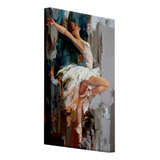 Quadro Decorativo Bailarina Canvas 60x90 Foto Paulista