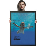 Quadro Decorativo Banda Nirvana Nevermind Poster 84x60cm A1