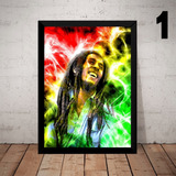 Quadro Decorativo Bob Marley Reggae Com