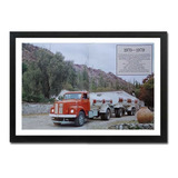 Quadro Decorativo Caminhão Antigo Scania Jacaré Década 1970