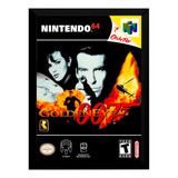 Quadro Decorativo Capa A4 25x33 007 Goldeneye Nintendo 64