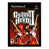 Quadro Decorativo Capa A4 25x33 Guitar Hero 2 Ps2 