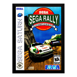 Quadro Decorativo Capa A4 25x33 Sega Rally Sega Saturn