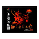 Quadro Decorativo Capa A4 33x25 Diablo Playstation 1